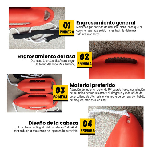 Boya Salvavidas Naranja Flotador Salvavidas