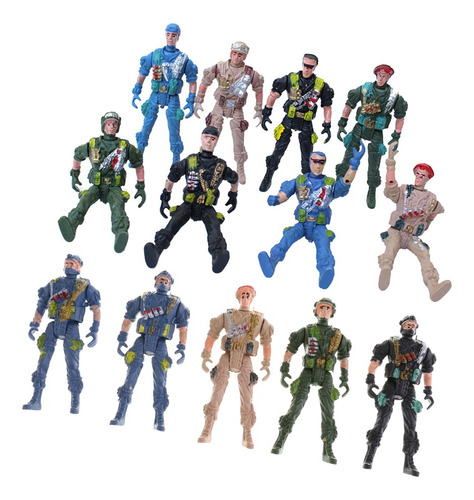 Paquete De 15/20pcs Juguete De Soldados De Ejército Figura