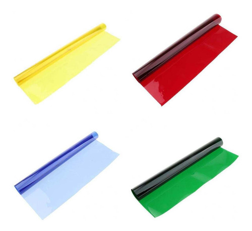 4 Filtros De Color De De Papel De 40 X 50 Cm Para Luz 
