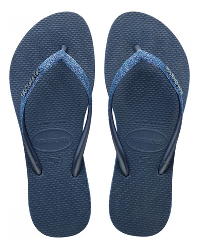 Sandalias Havaianas Slim Sparkle Ii Azul Nautico