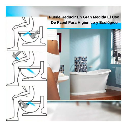 Ducha Bidet Árabe Kit Completo Inodoro Acero Inoxidable