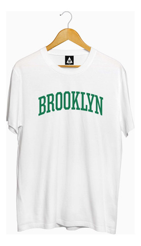 Remeras Negras Estampadas Brooklyn Verde Zeta Pop