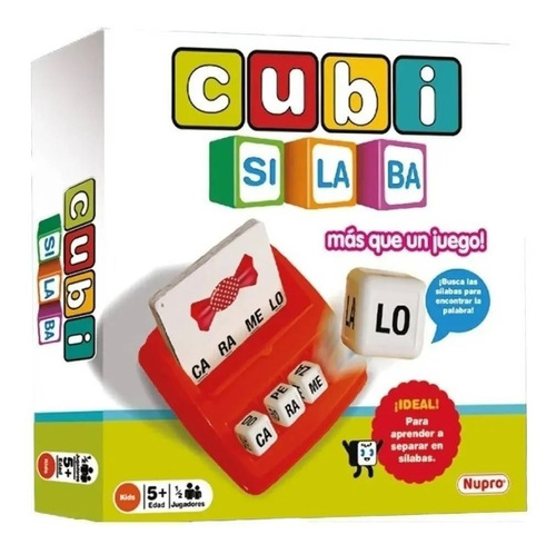 Juego Didáctico Cubi Silabas Lectoescritura Didáctico