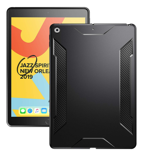 Funda Para iPad 10.2 Poetic Karbon Shield Series Flexible Ne