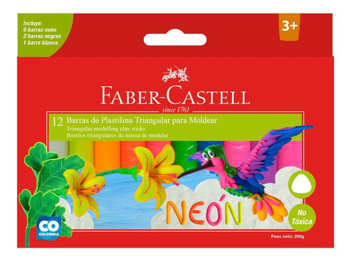 Barras De Plastilina Triangular Faber Castell X12