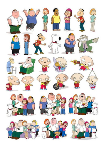 Vectores Family Guy Sublimacion Poleras +a Super Regalo 1040