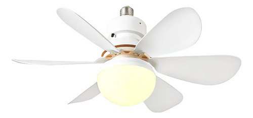 Foco Ventilador De Techo 2 En 1 - 40w Con Control Blanco