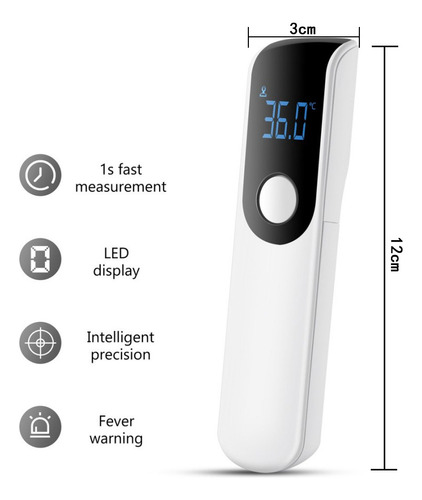 Termómetro Digital Gama Infrarrojo Médico Corporal Ambiental