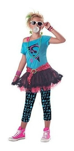 Disfraz De California 80s Valley Girl Child Costume Pequeño