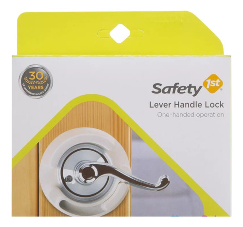Traba Bloqueador De Picaporte Lever Handle Lock Safety Color Blanco