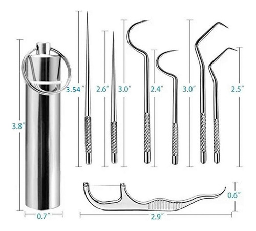 Kit De Limpieza Oral Profunda_ Acero Inoxidable Portátil_1pz