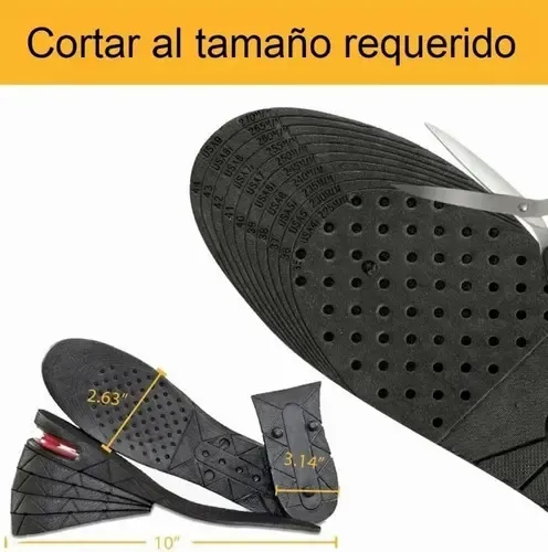 Plantillas De Aumento De Altura Para Hombres 1 Nivelador Refuerzos