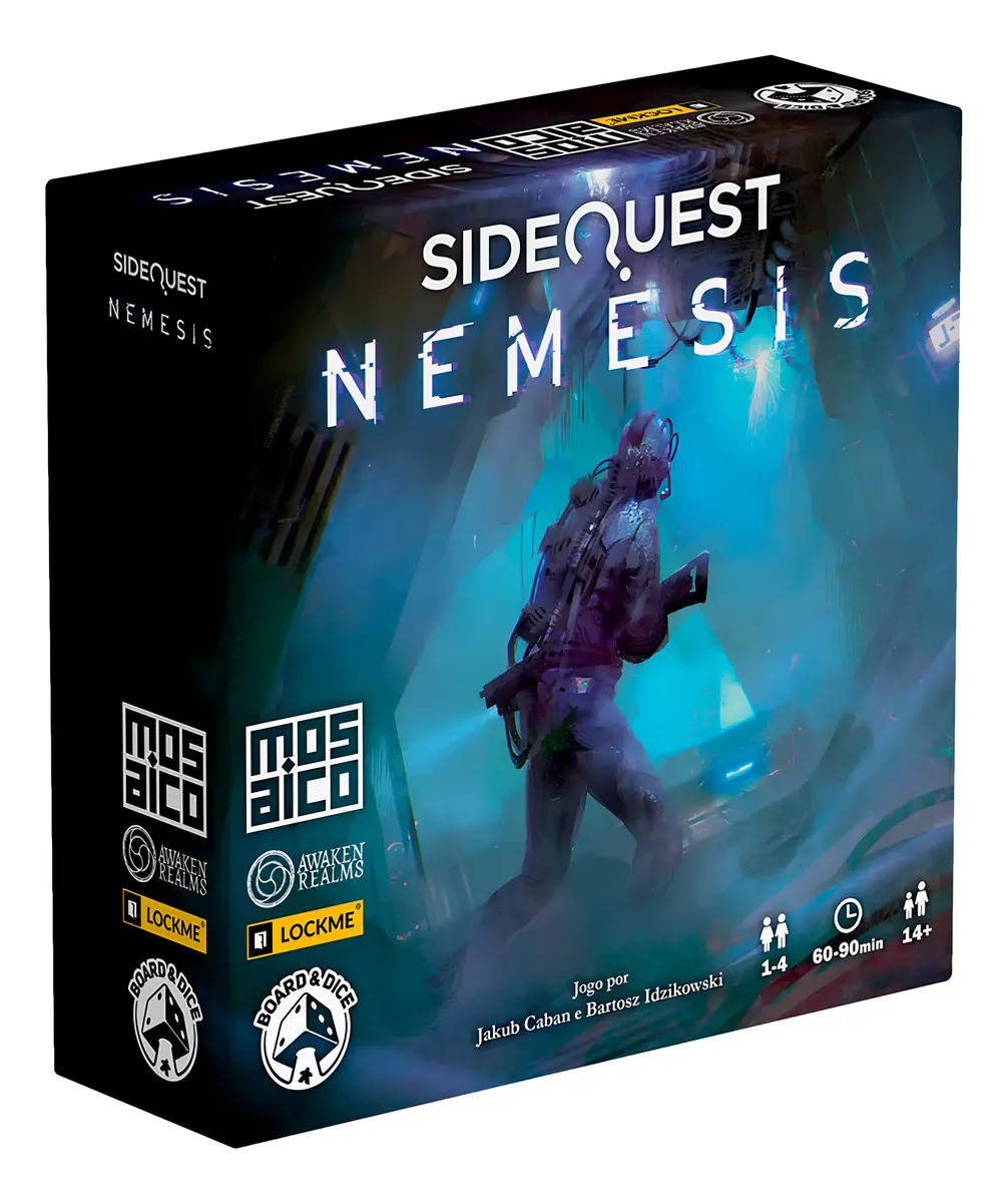 Jogo Tabuleiro Mosaico Sidequest Nemesis Enigma De Tabuleiro