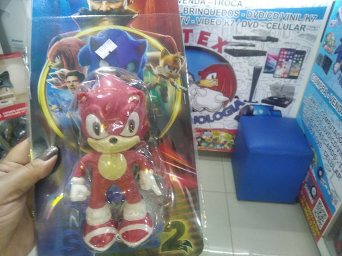 Boneco Sonic Collection Sega Na Caixa Vermelho