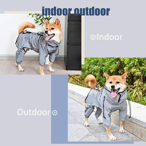 Impermeable Para Perros Avont - Impermeable Con Transpare...