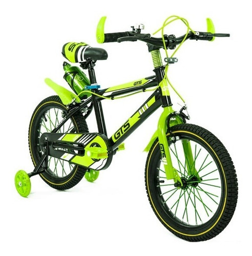 Bicicleta Gts Nene Rodado 16 Tipo Mountain Bike Verde/azul