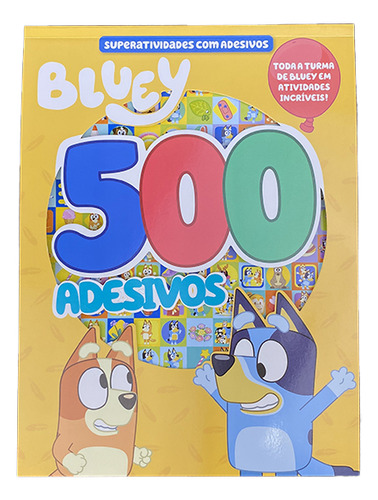 Bluey superatividades com adesivos 500 adesivos On Line editora 2024 capa mole em português
