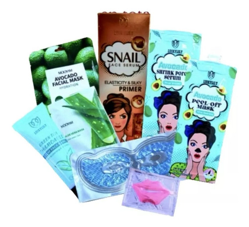 Pack 6 Mascarillas Variadas + Serum Facial