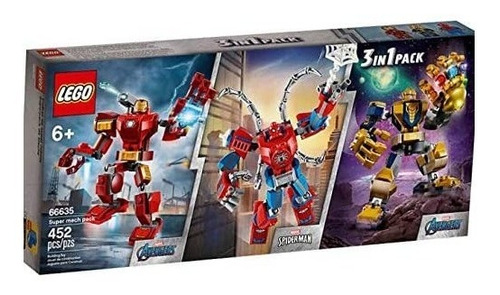 Lego 66635 Super Heroes Iron Man, Thanos Y Spider-man