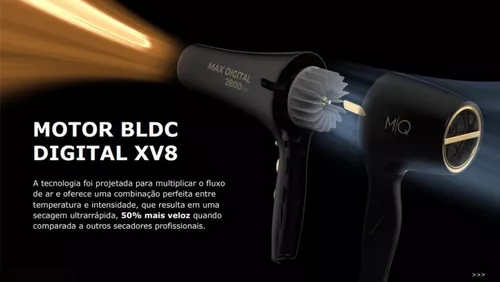 Secador De Cabelo Profissional Mq Hair Max Digital 2800 220v