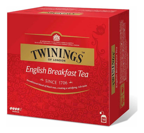 Té English Breakfast Twinings - 50 Bolsitas