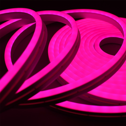 RY Fita Neon Led 5m 12v Corte 2,5cm Flexivel Alto Brilho Cor Da Luz Rosa