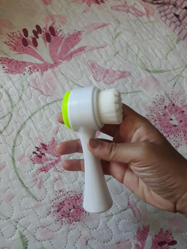 Esponja De Massagem Escova De Limpeza Facial 2 Em 1 Com Cerd