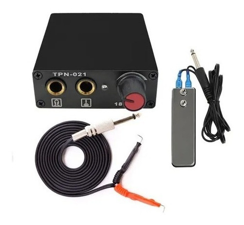 Imagen 4 de 4 de Kit Tatuaje 2 Máquinas Tintas Agujas Fuente Accesorios
