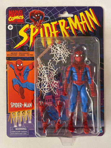 Spiderman Retro Animated Series Marvel Legends Walmart Exclu (Usado)
