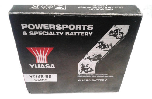 Bateria Yuasa Yt14b-bs Centro Motos