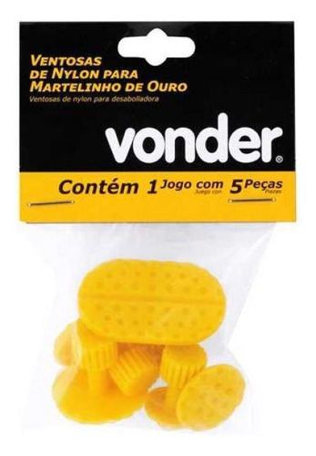 Ventosas De Nylon Para Martelinho De Ouro Com 5 Pcs - Vonder