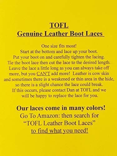 Cordones Para Botas De Cuero Estilo Maderero Tofl | 108 PuLG