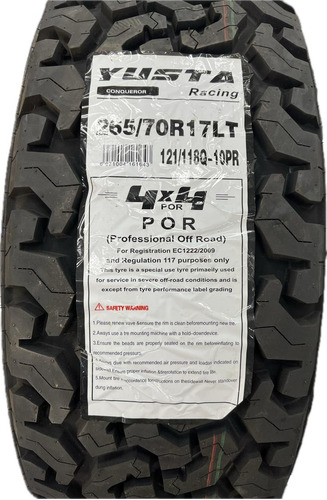 Neumatico Yusta 265/70r17lt A/t 121/118q-10pr