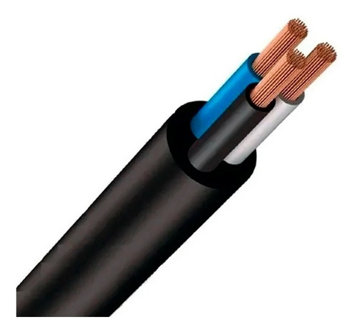 Cabo Fio Pp 3 X 1,5 Mm 50 Metros Sil / Cobrecom Cor da cobertura Preto