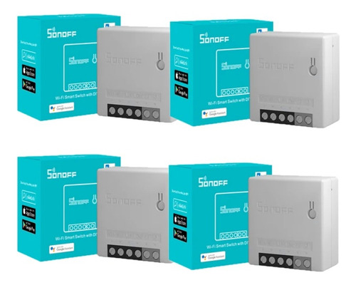 Kit 4 Sonoff Mini Interruptor Wi-fi Automação Residencial