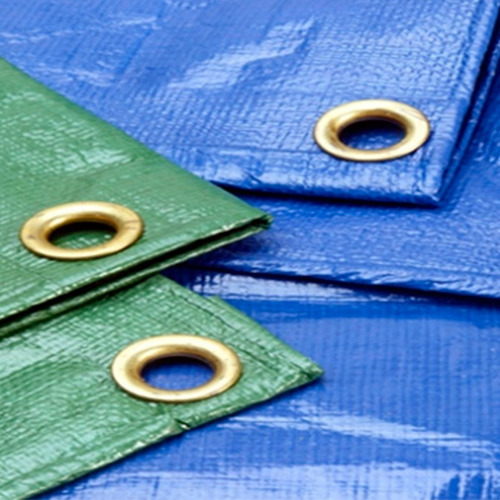 Imagen 2 de 7 de Lona Rafia Cubre Cerco Verde Azul 2x50mt Super Resistentes