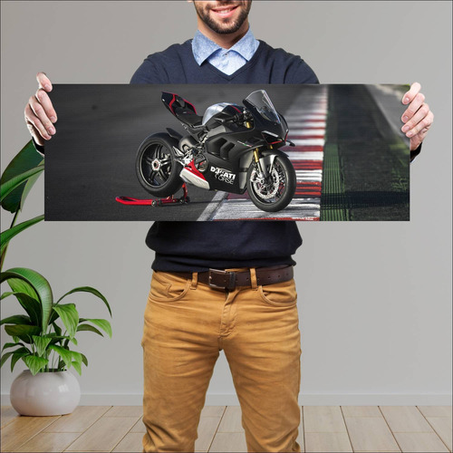 Cuadro 30x80cm Moto Ducati Panigale