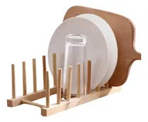 Comprar Exhibidor Organizador Soporte P\u002F Platos Libros Bambu Nordico