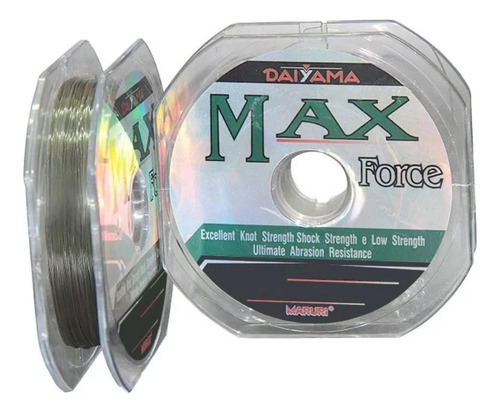 Linha Monofilamento Max Force 12lbs 0,23mm X 100m - Maruri