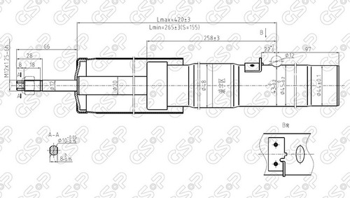 Amortiguador Trasero Breme Subaru J12 89-93