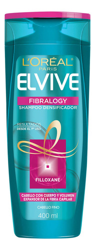 Shampoo L'Oréal Paris Elvive Fibralogy en tubo depresible de 400mL por 1 unidad