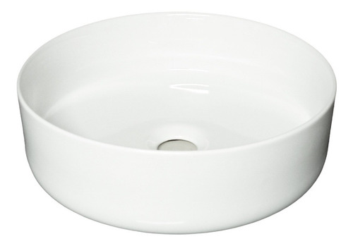 Bacha De Apoyo De Porcelana Cilíndrica De 36 Cm