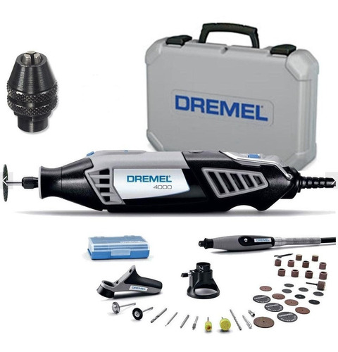 Minitorno Dremel 4000 36 Accesorios Y Mandril 4486 Maletin