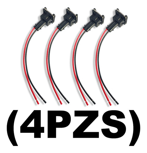 Pack De 4 Conectores Inyector Gasolina Fiat Uno