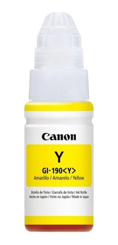 Botella De Tinta Canon Gi190yellow G1100 2100 3100