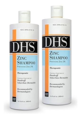 Shampoo De Zinco Dhs, 16 Onças (pacote Com 2)