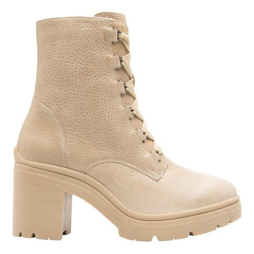 Bota Mujer Flexi 119601 Piel Beige C/ Cierre Interno Gnv®