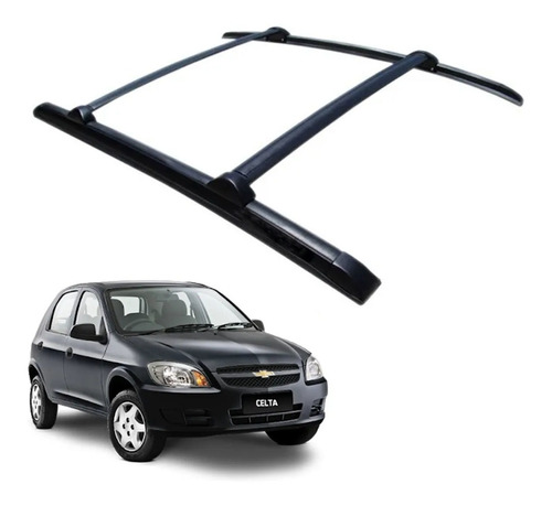 Bagageiro Gm Celta Mod. Original - Rack Teto Celta Cor Preto