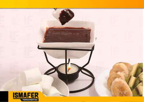Set De Fondue Con 5 Piezas De Chocolate Y Queso