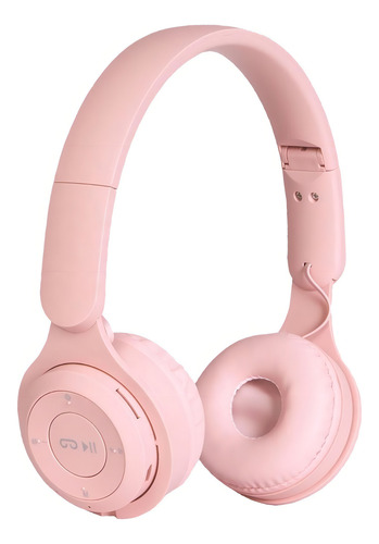 Fone Ouvido Sem Fio Bluetooth Recarregável P2 Sd Fm Rosa